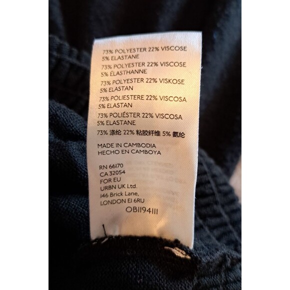 We the Free People Blouse Women's Size Large Black Run to You Tee Long Sleeve - Picture 11 of 11